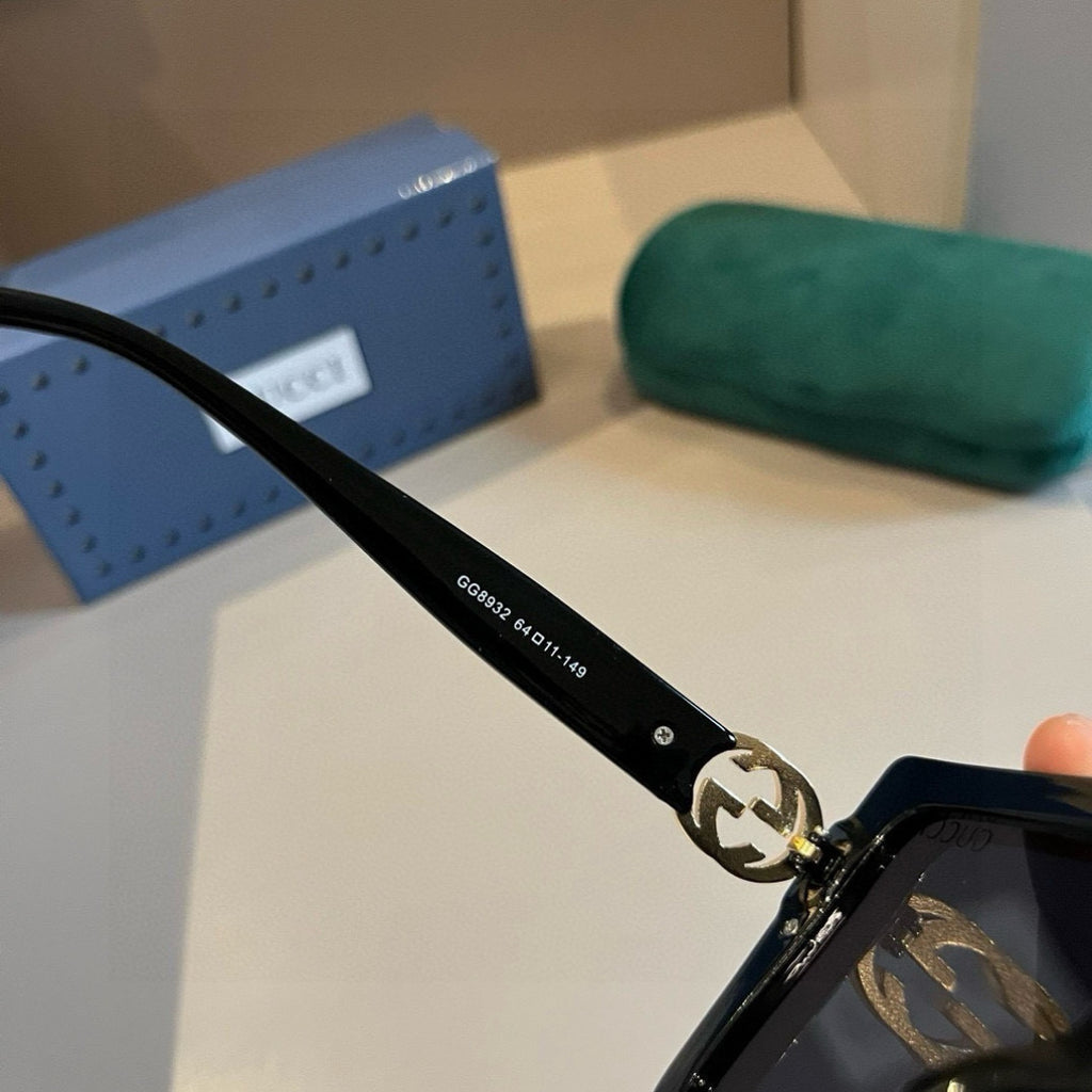 Gucci Oversized Gold Lens Sunglasses for Women - 381958 - detail image 8