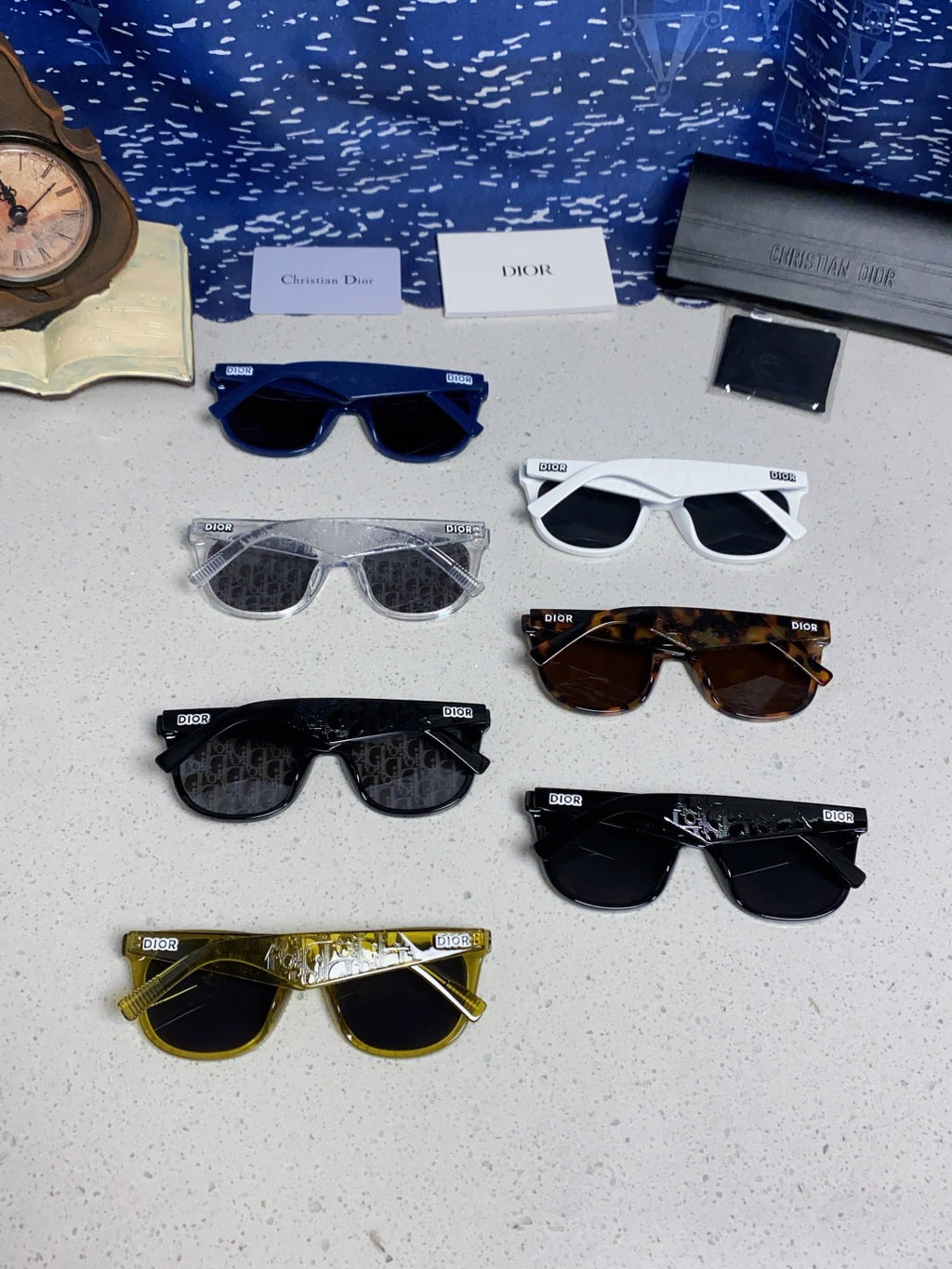Dior Square Black Lens Sunglasses for Men & Women - 465233 - detail image 12