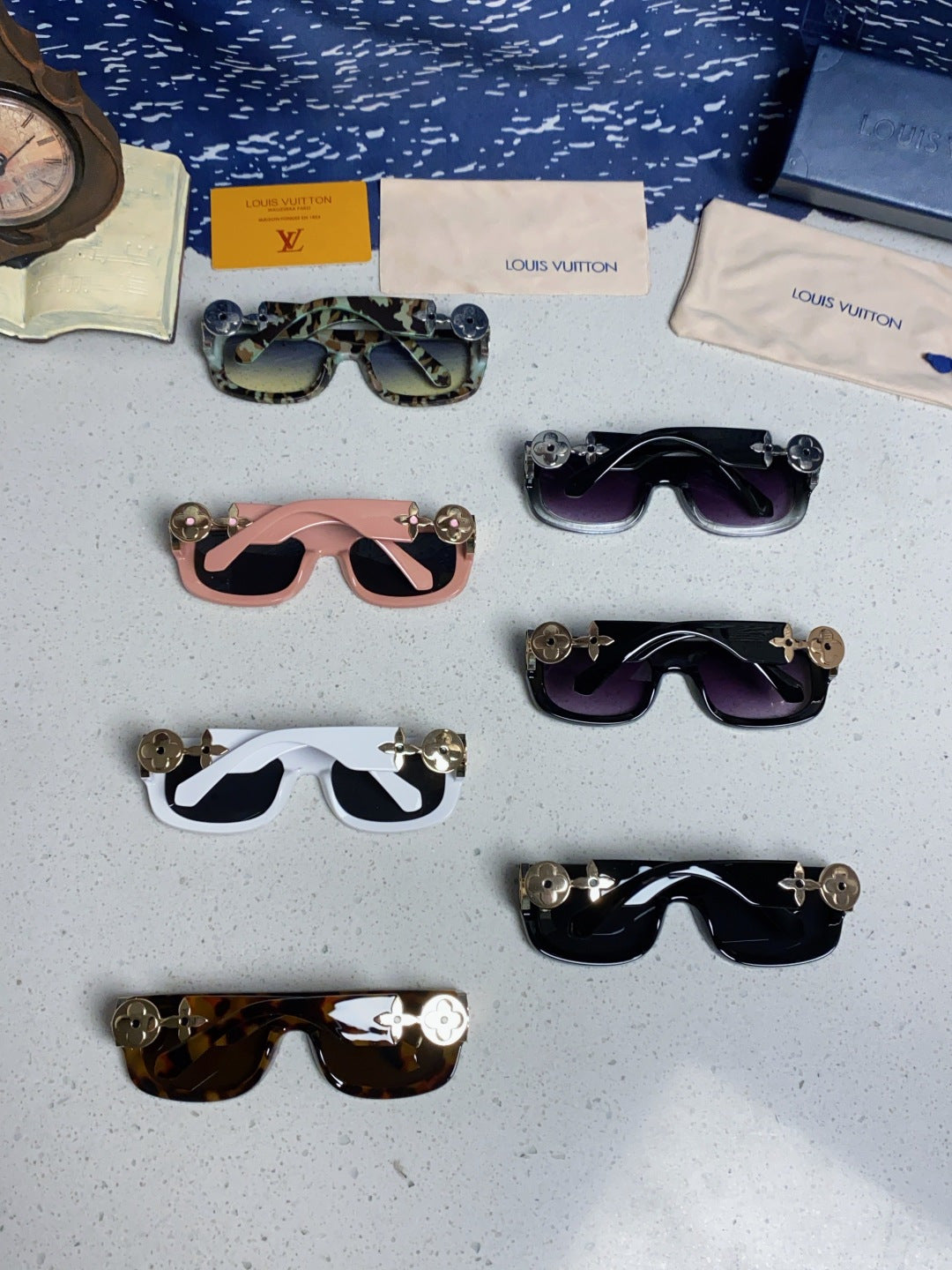 Louis Vuitton Square Brown Lens Sunglasses for Men & Women - 866865 - detail image 11
