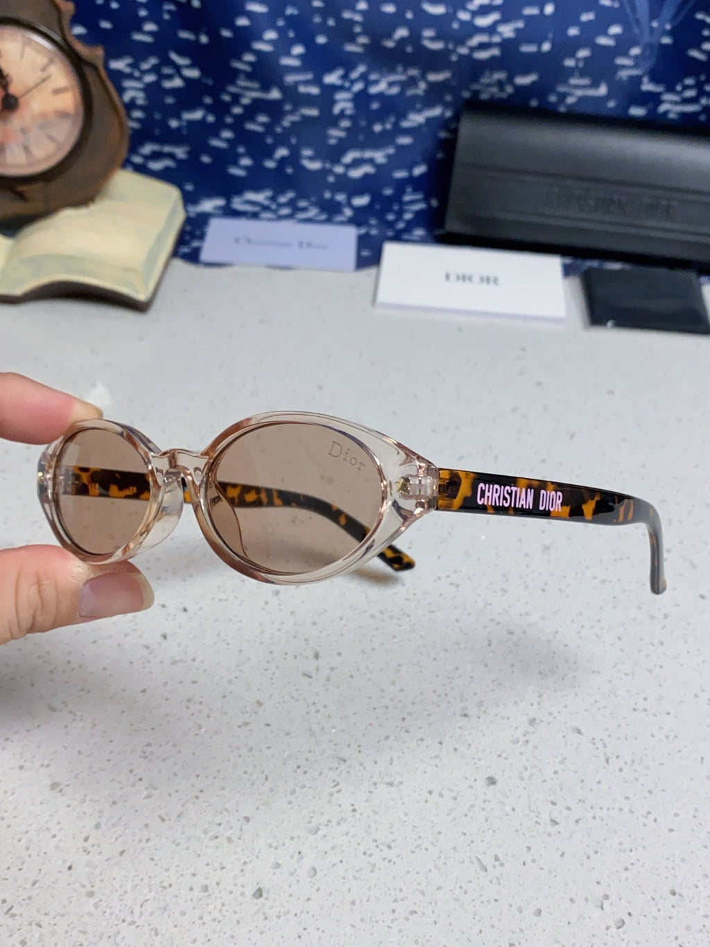 Dior Cat-Eye Silver Lens Sunglasses for Women - 431726 - detail image 6