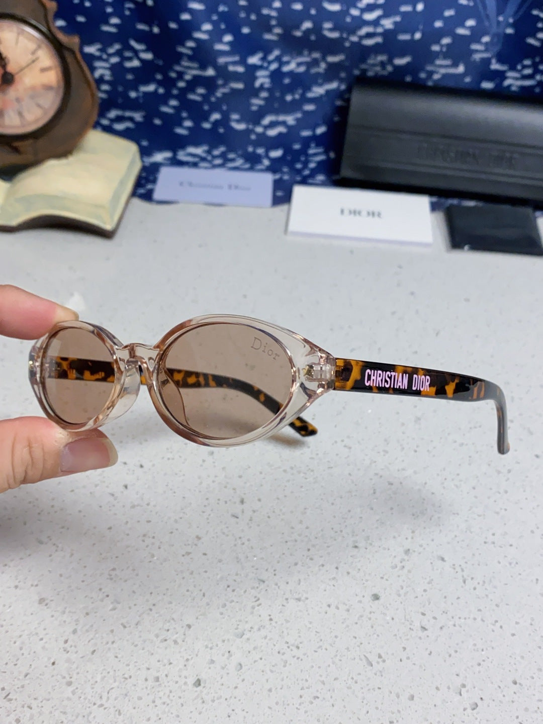 Dior Cat-Eye Silver Lens Sunglasses for Women - 431726 - detail image 6