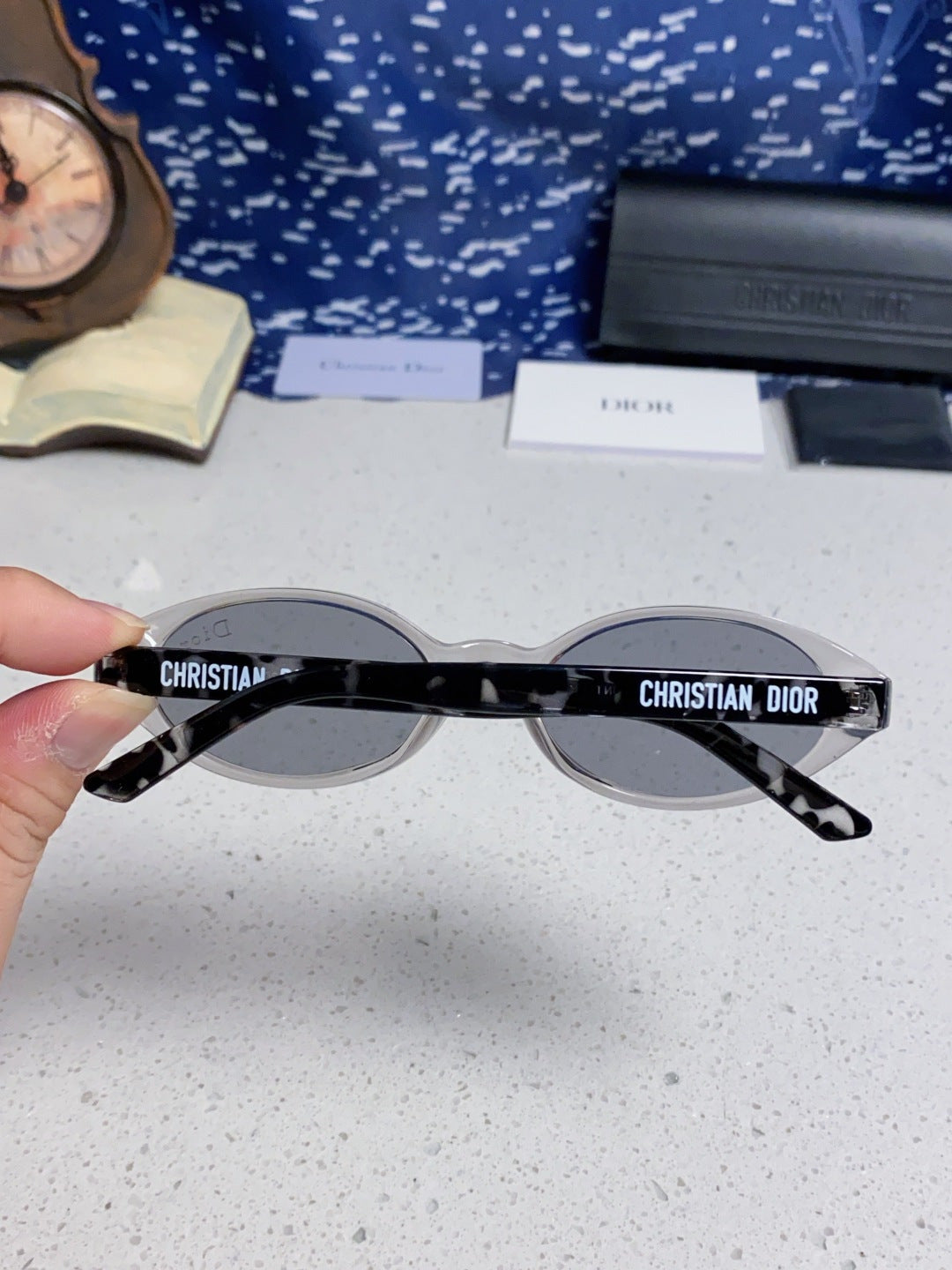 Dior Cat-Eye Silver Lens Sunglasses for Women - 415540 - detail image 5