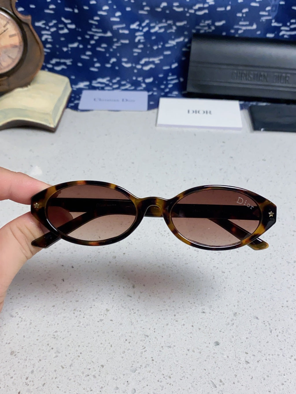 Dior Cat-Eye Red Lens Sunglasses for Women - 867122 - detail image 4