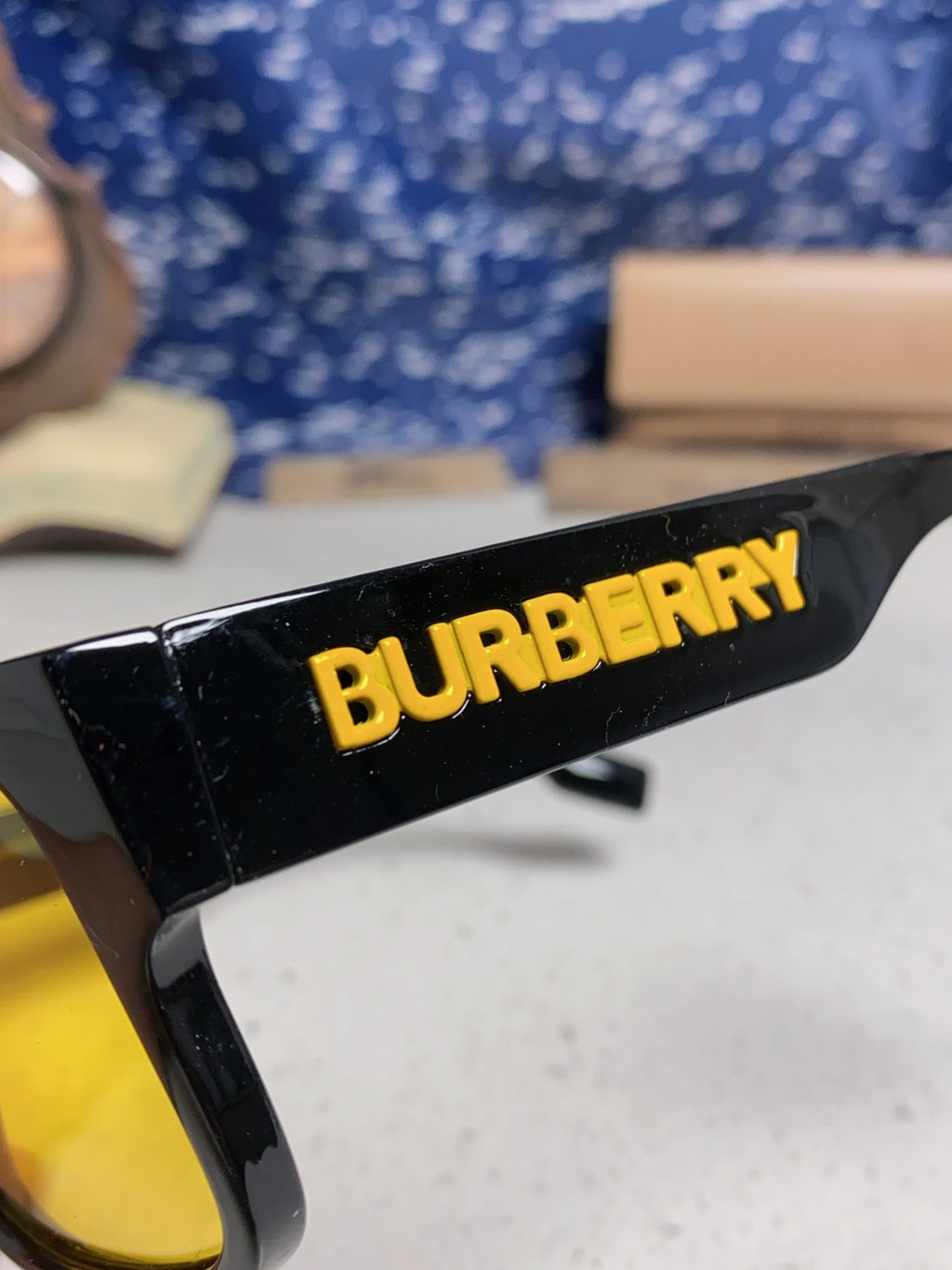 Burberry Polarized Square Yellow Lens Sunglasses for Men & Women - 416048 - detail image 7