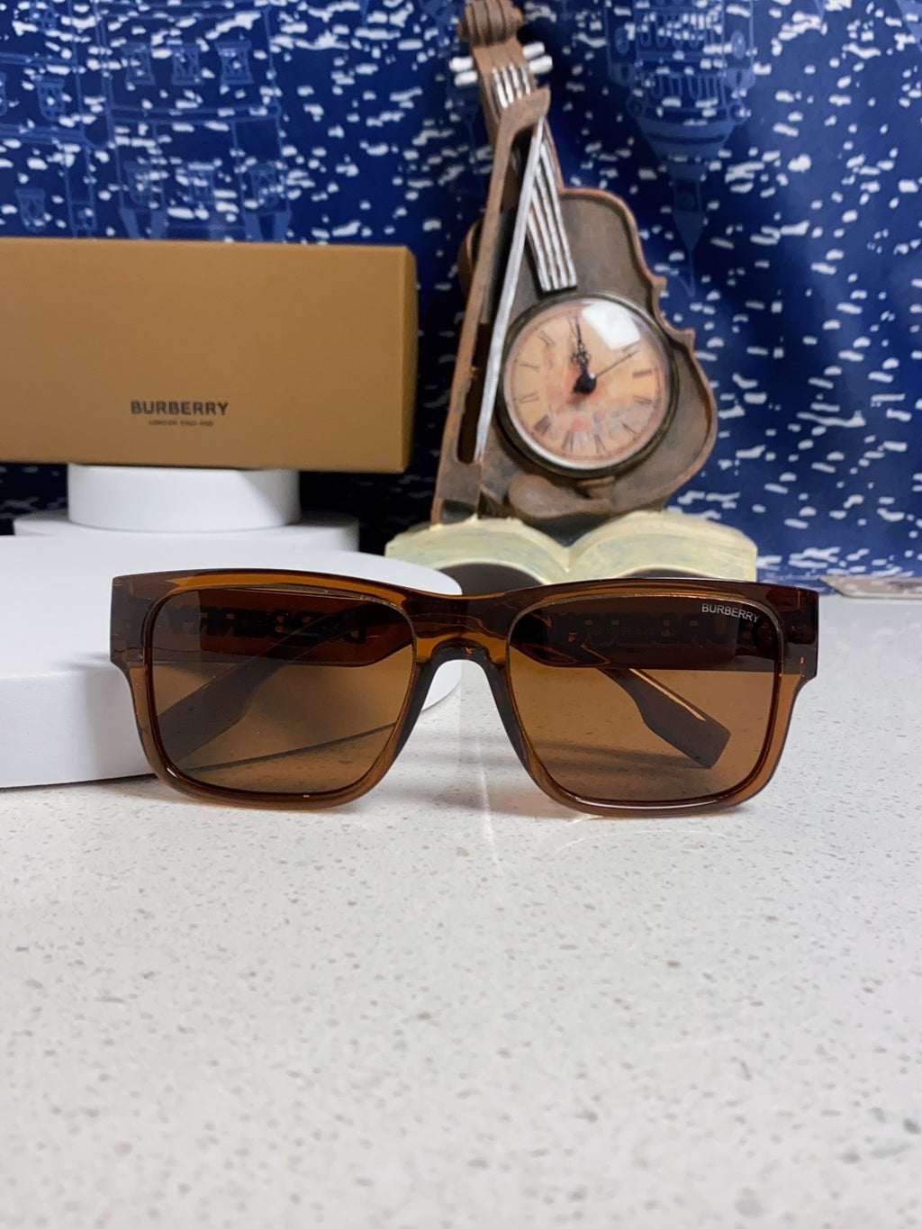 Burberry Polarized Square Brown Lens Sunglasses for Men & Women - detail image 9