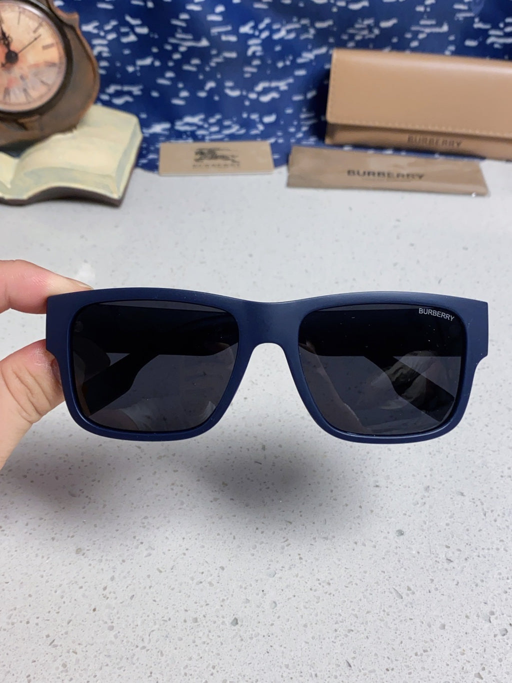 Burberry Polarized Square Black Lens Sunglasses for Men & Women - 416050 - detail image 3