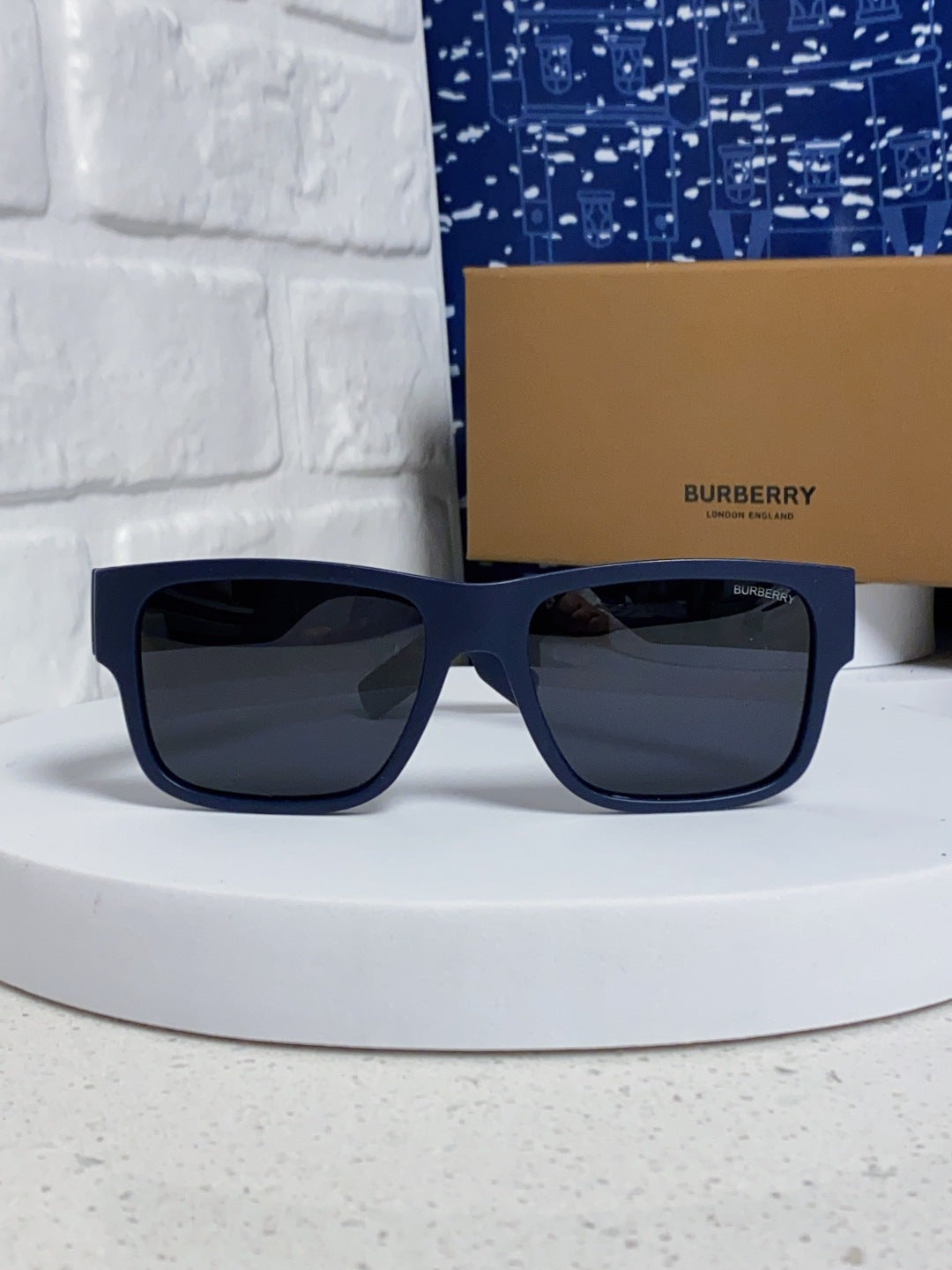 Burberry Polarized Square Black Lens Sunglasses for Men & Women - 416050