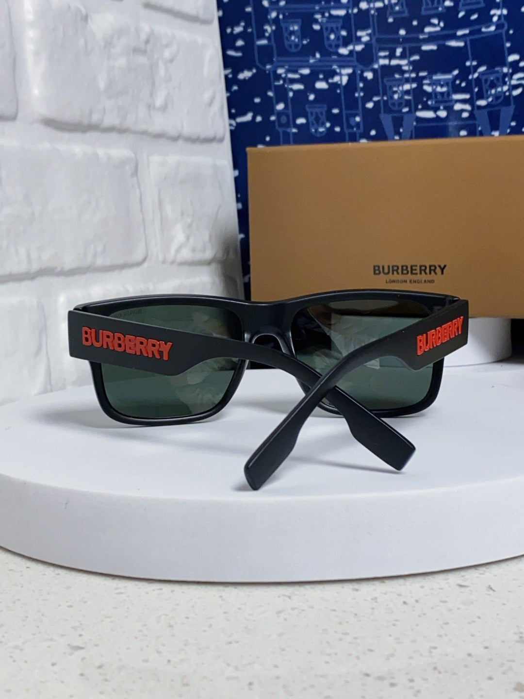 Burberry Polarized Square Gray Lens Sunglasses for Men & Women - 867198 - detail image 3