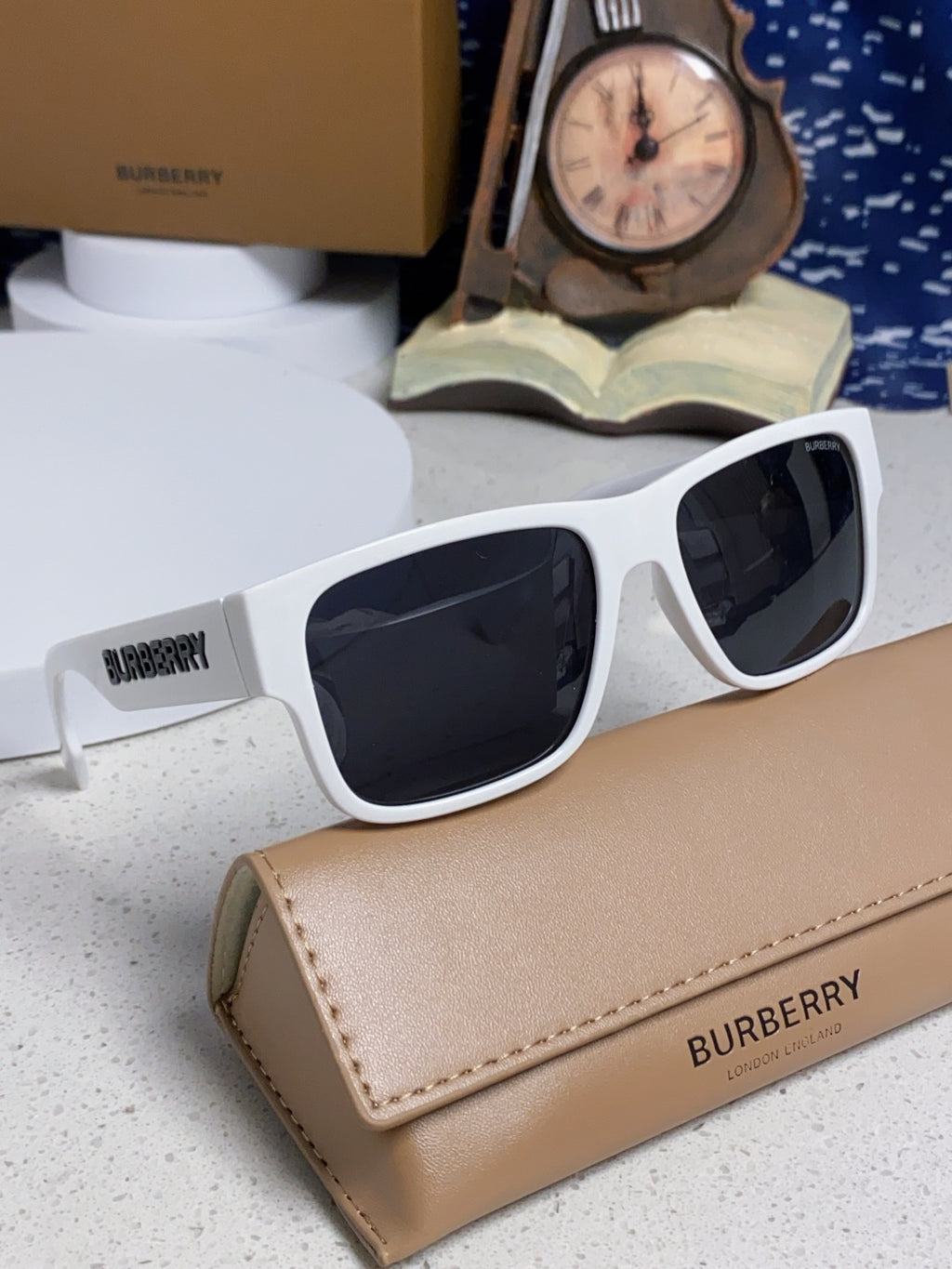 Burberry Polarized Square Silver Lens Sunglasses for Men & Women - 867200 - detail image 10