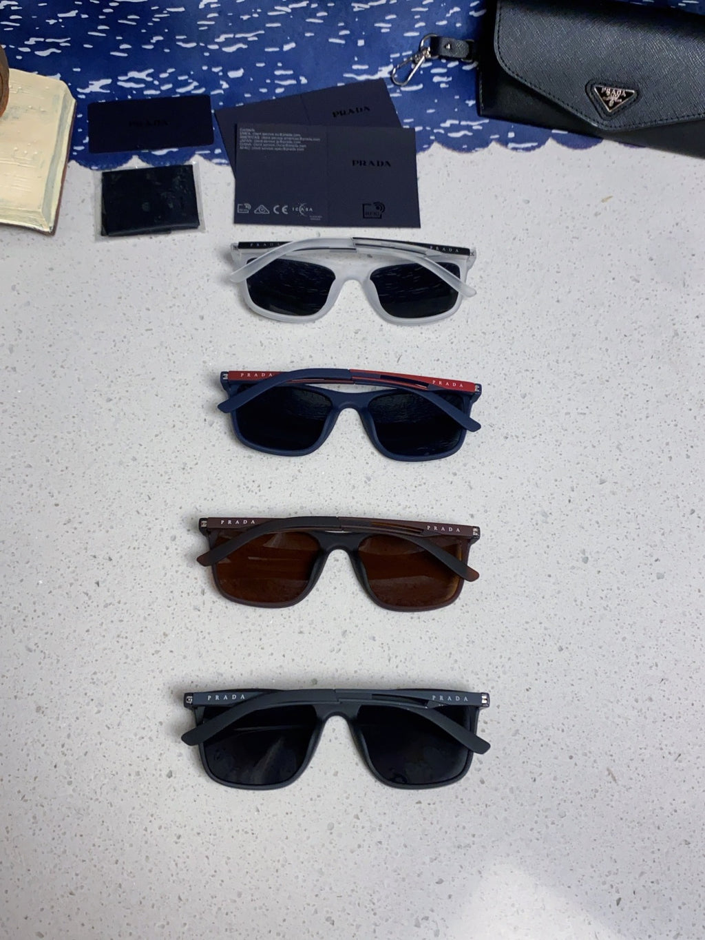 Prada Polarized Fashion Blue Lens Sunglasses for Men & Women - 867158 - detail image 11