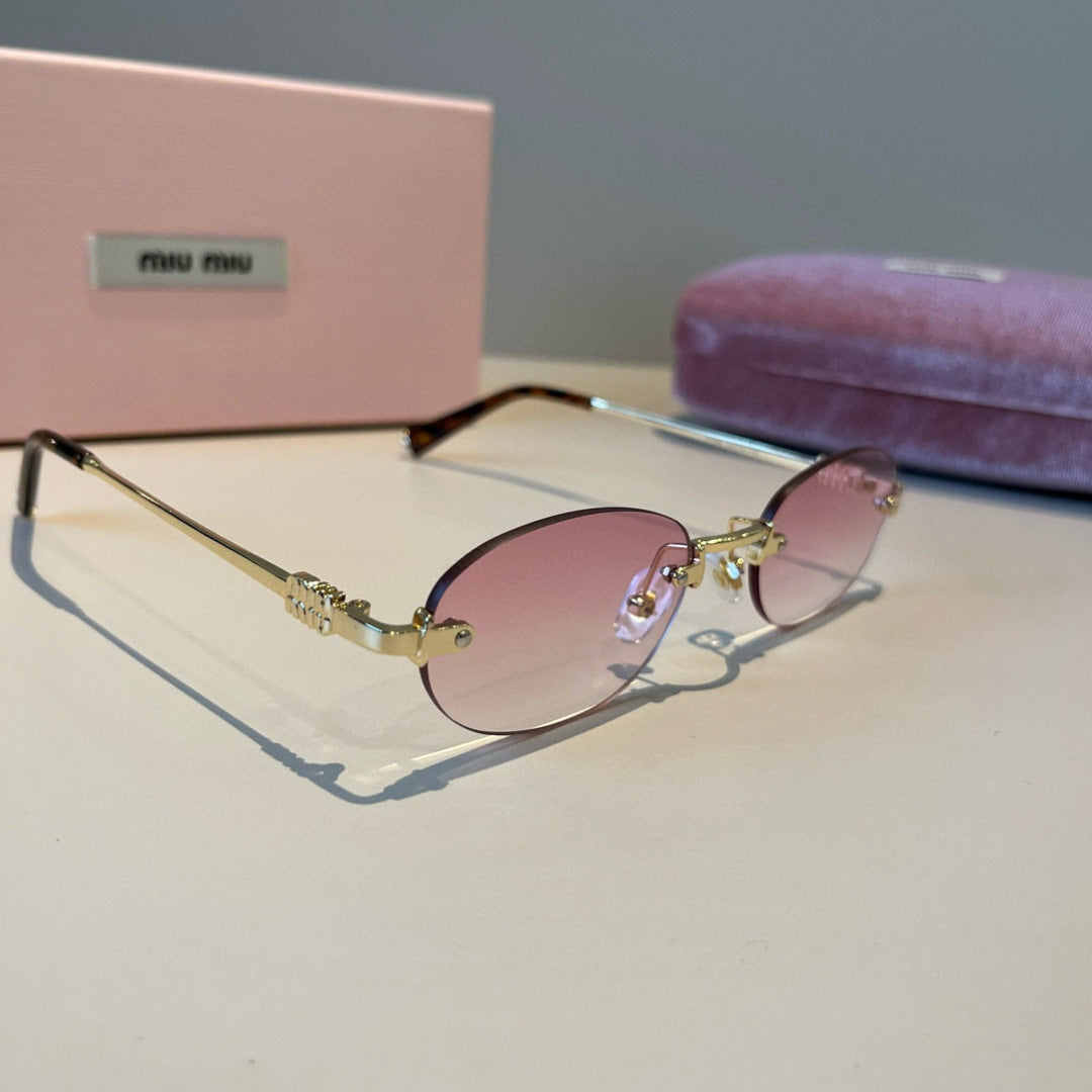 Miu Miu Fashion Silver Lens Sunglasses for Men & Women - 416264