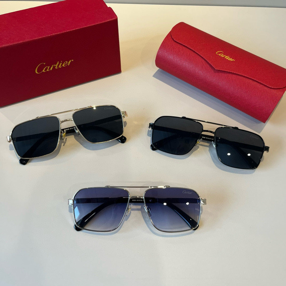 Cartier Lightweight Metal Rimless Black Lens Sunglasses for Men & Wom - 487377 - detail image 11