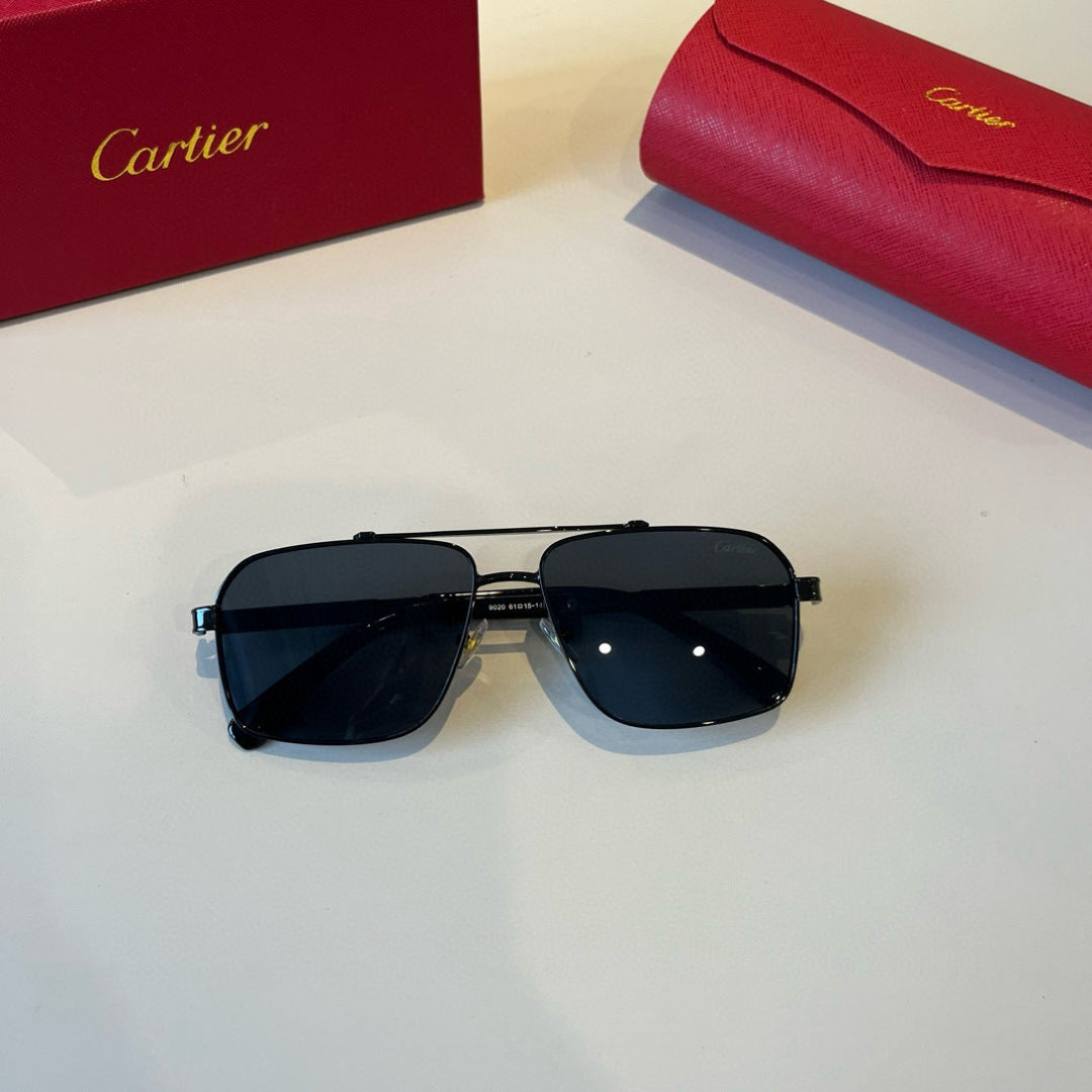 Cartier Lightweight Metal Rimless Black Lens Sunglasses for Men & Wom - 487377 - detail image 10