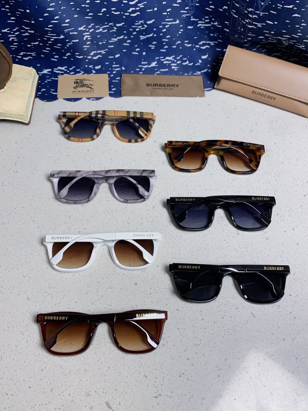 Burberry Folding Fashion Brown Lens Sunglasses for Men & Women - 432409 - detail image 11