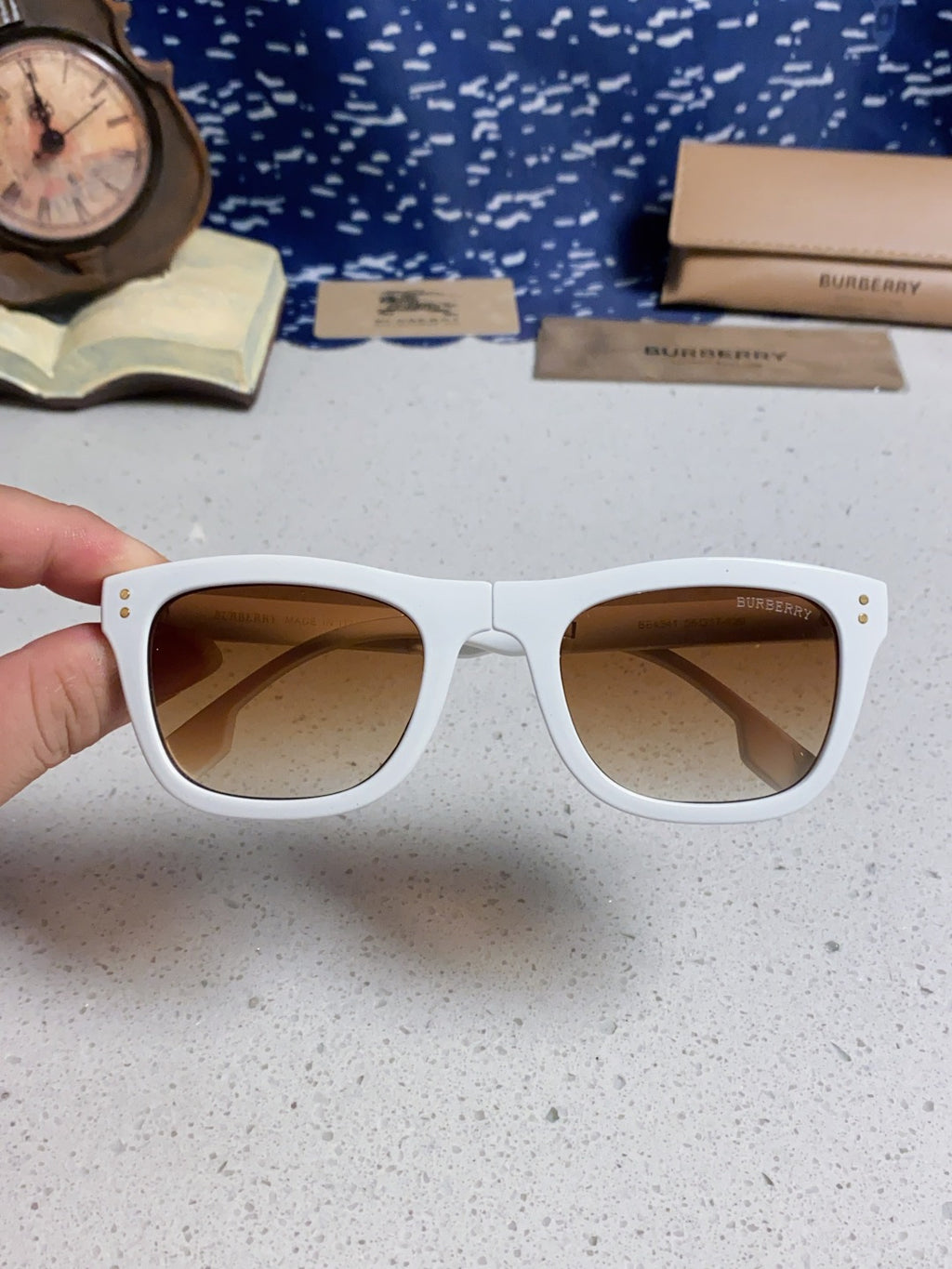 Burberry Folding Fashion Brown Lens Sunglasses for Men & Women - 998320 - detail image 4
