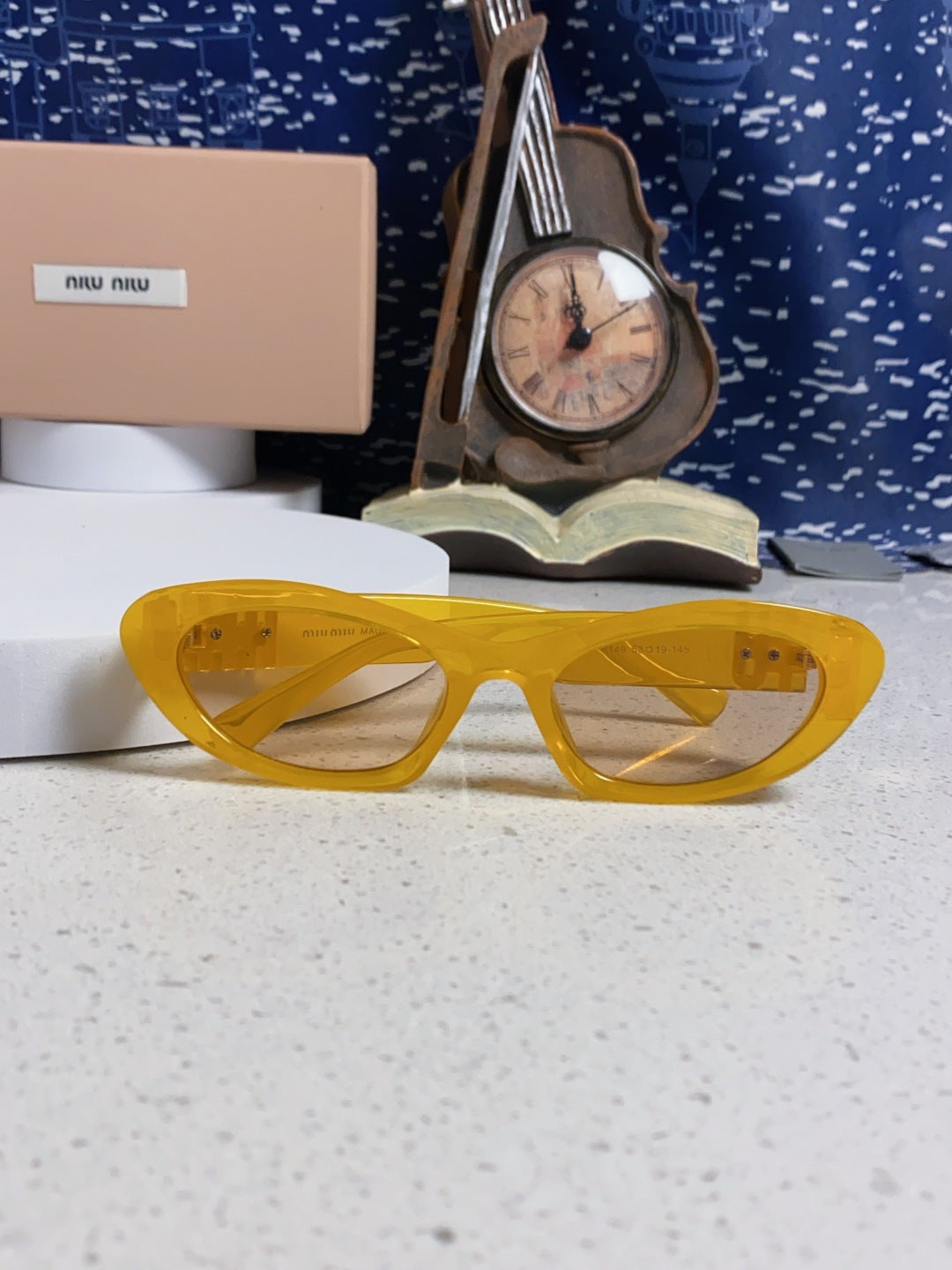 Miu Miu Cat-Eye Orange Lens Sunglasses for Men & Women - 358708 - detail image 9