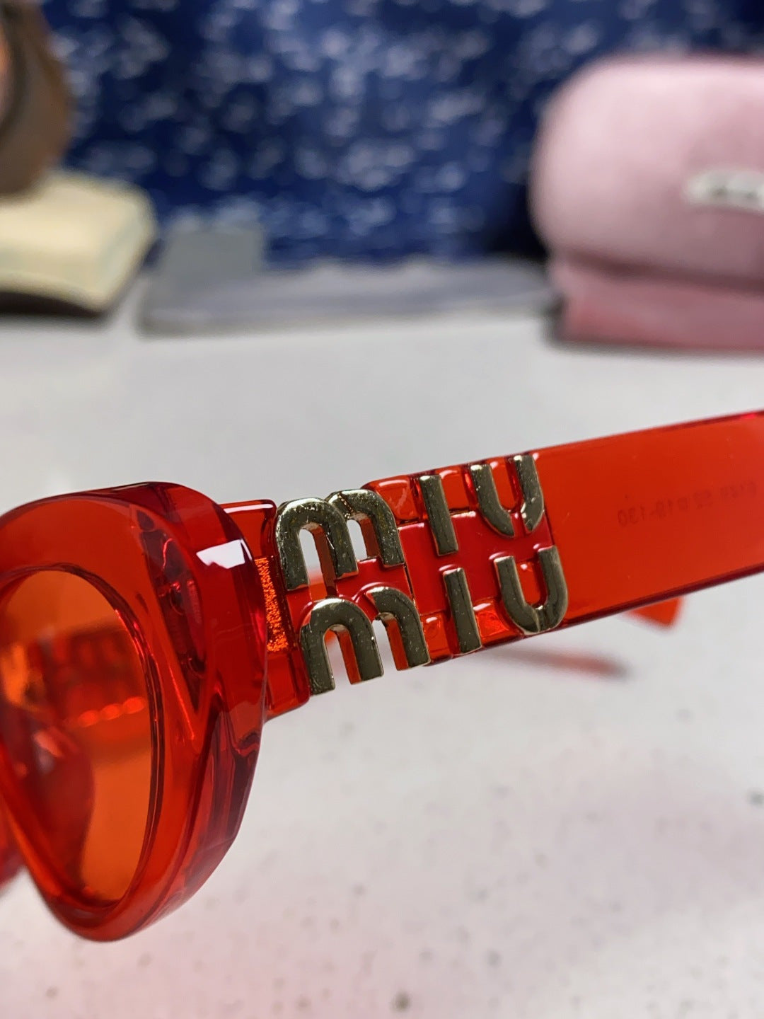 Miu Miu Cat-Eye Red Lens Sunglasses for Men & Women - 358709 - detail image 7