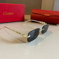 Cartier Lightweight Metal Rimless Gold Lens Sunglasses for Men & Wome - 358562