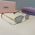 Miu Miu Fashion Silver Lens Sunglasses for Men & Women - 372377