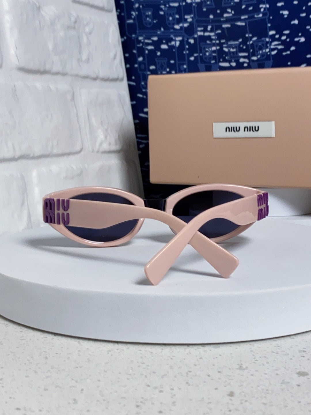 Miu Miu Cat-Eye Blue Lens Sunglasses for Women - 867215 - detail image 3