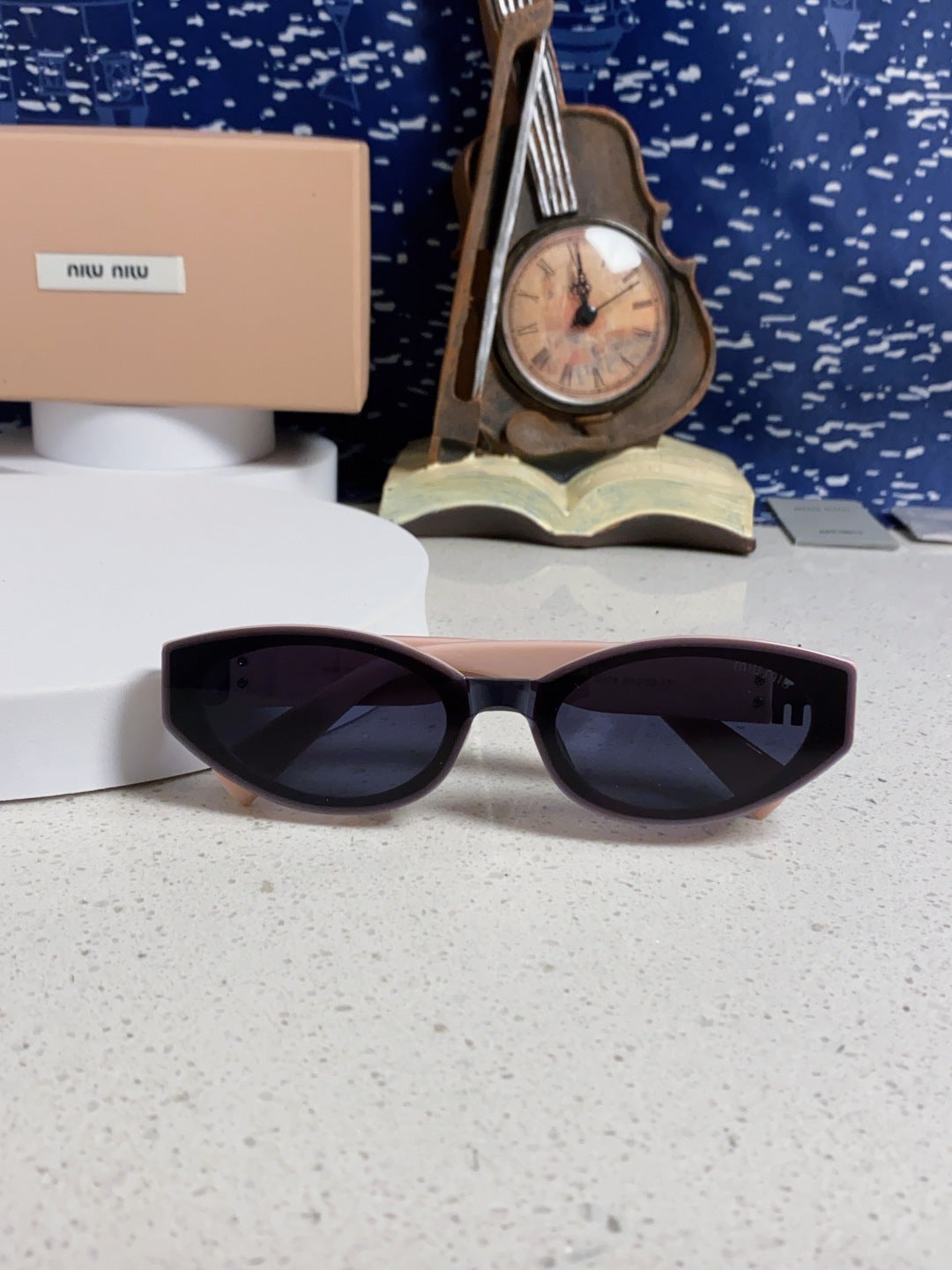 Miu Miu Cat-Eye Blue Lens Sunglasses for Women - 416154 - detail image 9