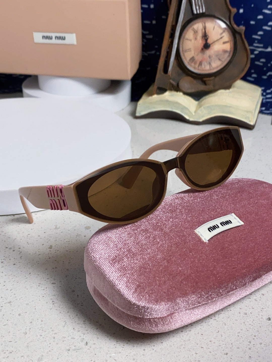 Miu Miu Cat-Eye Brown Lens Sunglasses for Women - 867216 - detail image 10