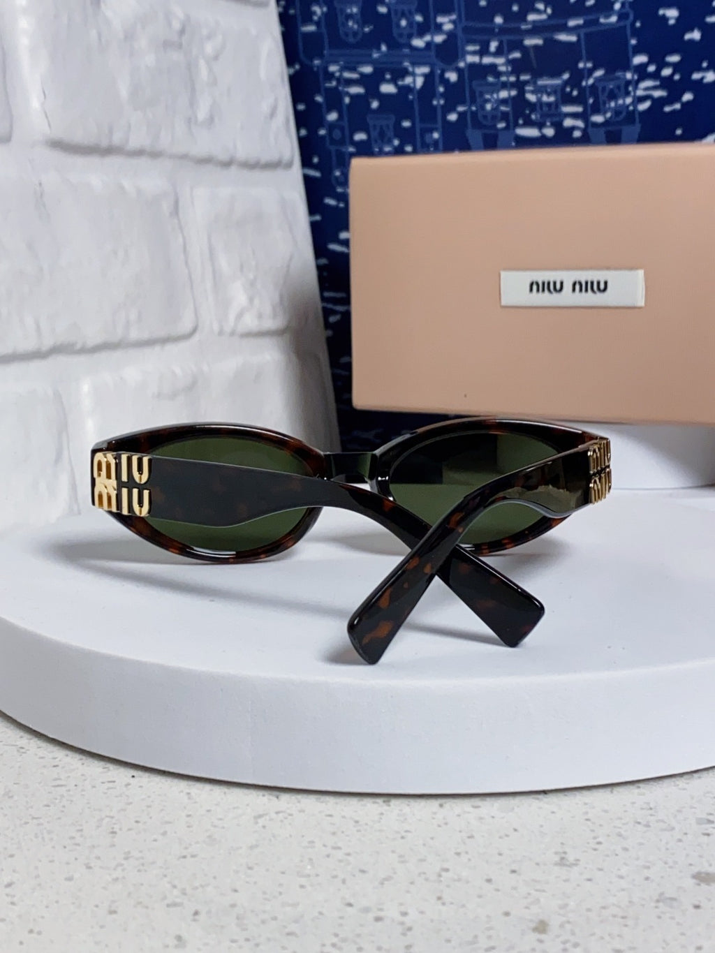 Miu Miu Cat-Eye Black Lens Sunglasses for Women - 416156 - detail image 3