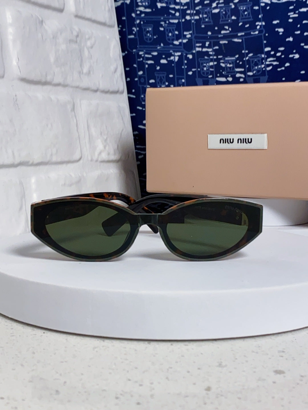 Miu Miu Cat-Eye Black Lens Sunglasses for Women - 867217 - detail image 2