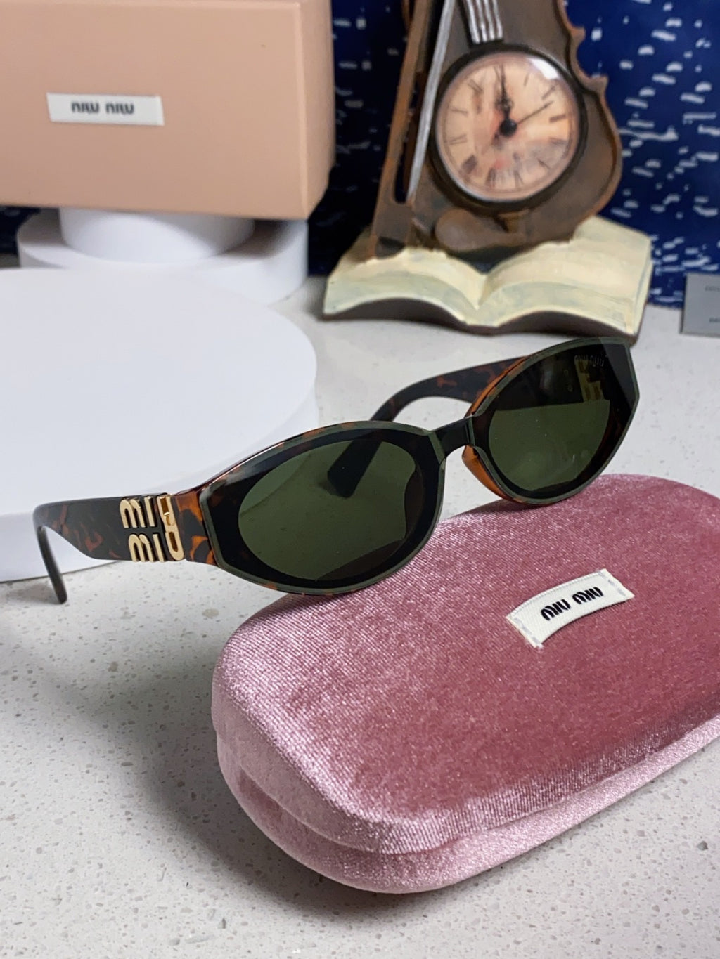 Miu Miu Cat-Eye Black Lens Sunglasses for Women - 867217 - detail image 10