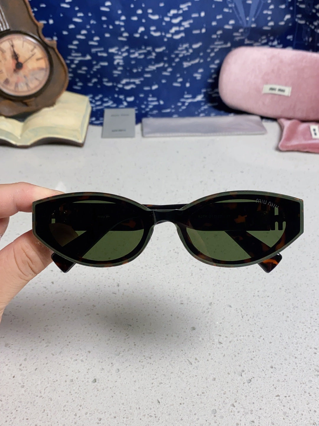 Miu Miu Cat-Eye Black Lens Sunglasses for Women - 867217 - detail image 4