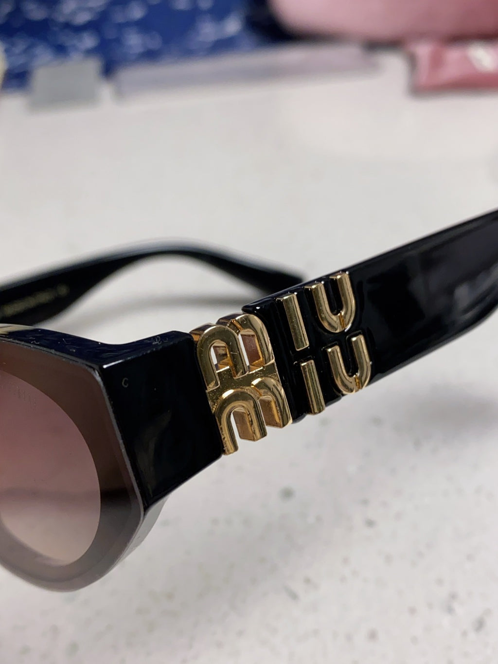 Miu Miu Cat-Eye Silver Lens Sunglasses for Women - 432631 - detail image 7
