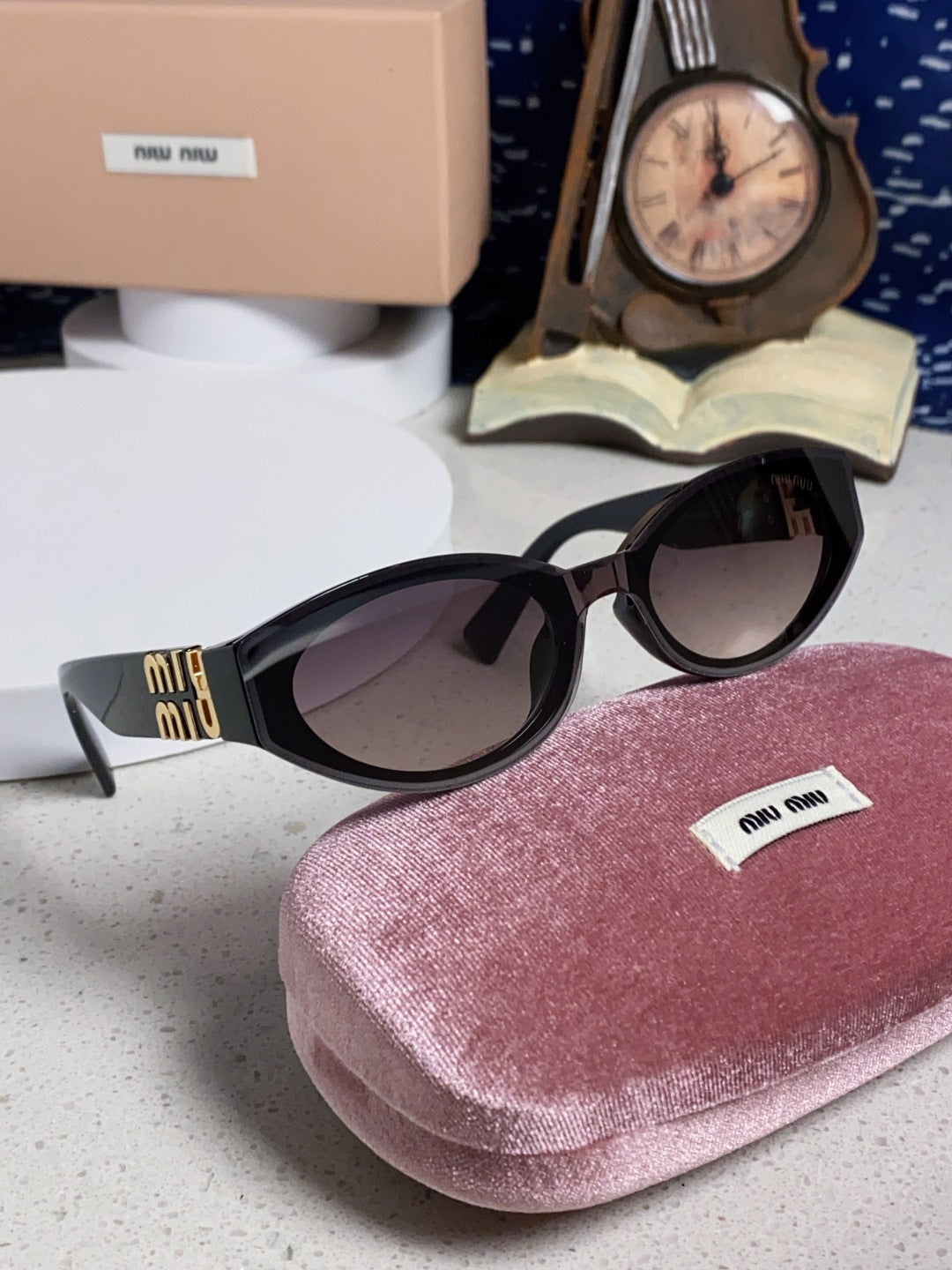 Miu Miu Cat-Eye Silver Lens Sunglasses for Women - 432631 - detail image 10