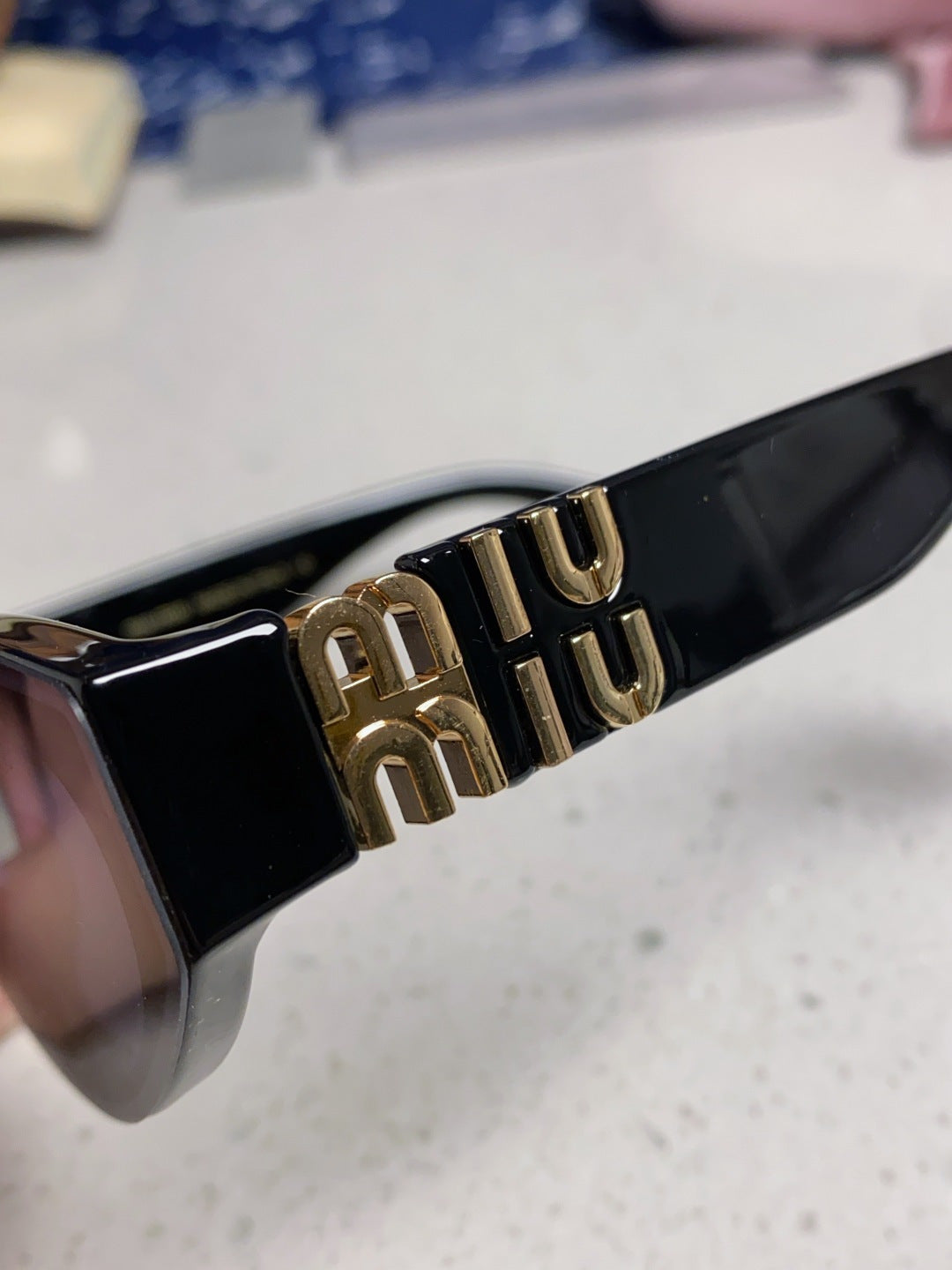 Miu Miu Cat-Eye Black Lens Sunglasses for Women - 158611 - detail image 7