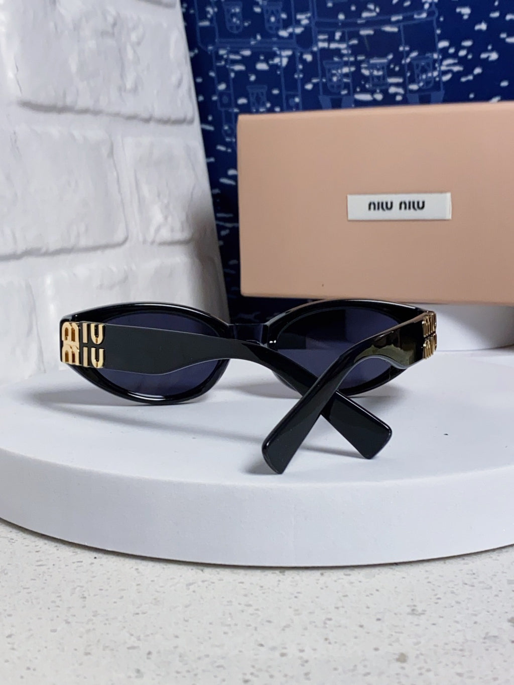 Miu Miu Cat-Eye Black Lens Sunglasses for Women - 867220 - detail image 3