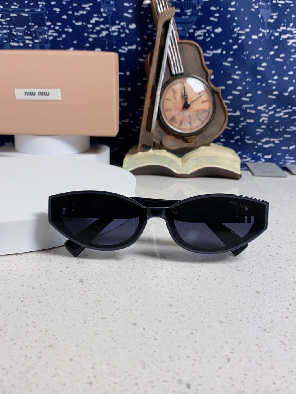 Miu Miu Cat-Eye Black Lens Sunglasses for Women - 158611 - detail image 9