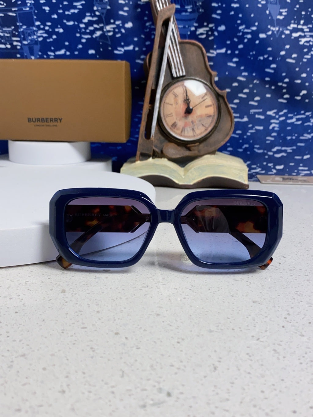 Burberry Rectangular Black Lens Sunglasses for Men & Women - 487412 - detail image 8