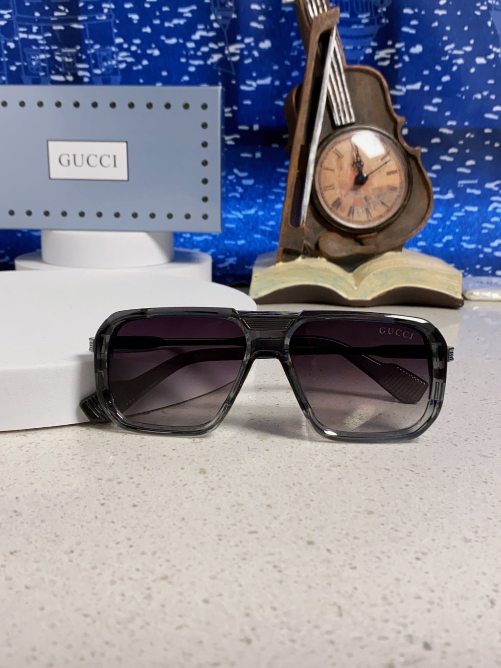 Gucci Metal Aviator Silver Lens Sunglasses for Men & Women - 357965 - detail image 9