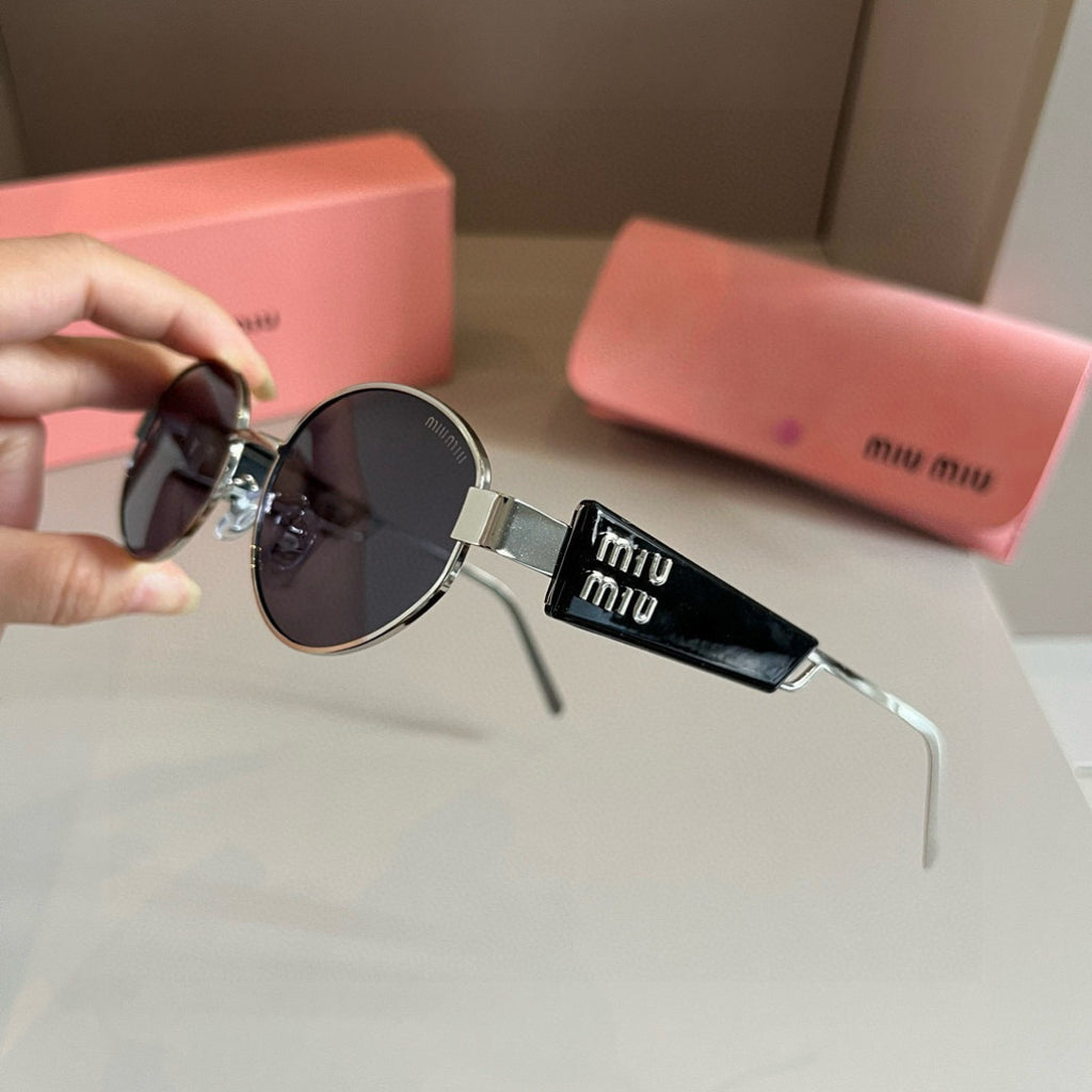 Miu Miu Square Silver Lens Sunglasses for Men & Women - 382975 - detail image 4