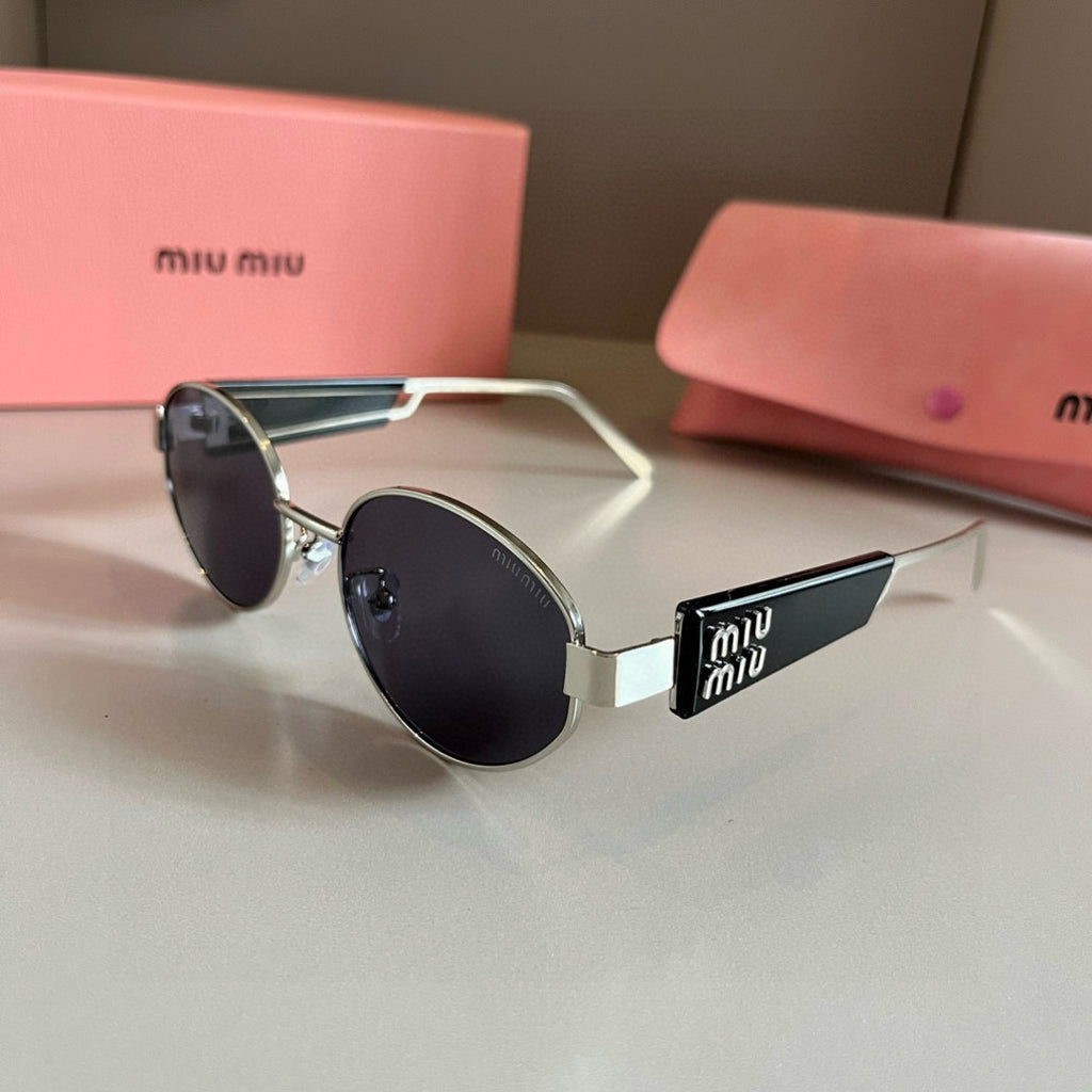 Miu Miu Square Silver Lens Sunglasses for Men & Women - 382975 - detail image 3