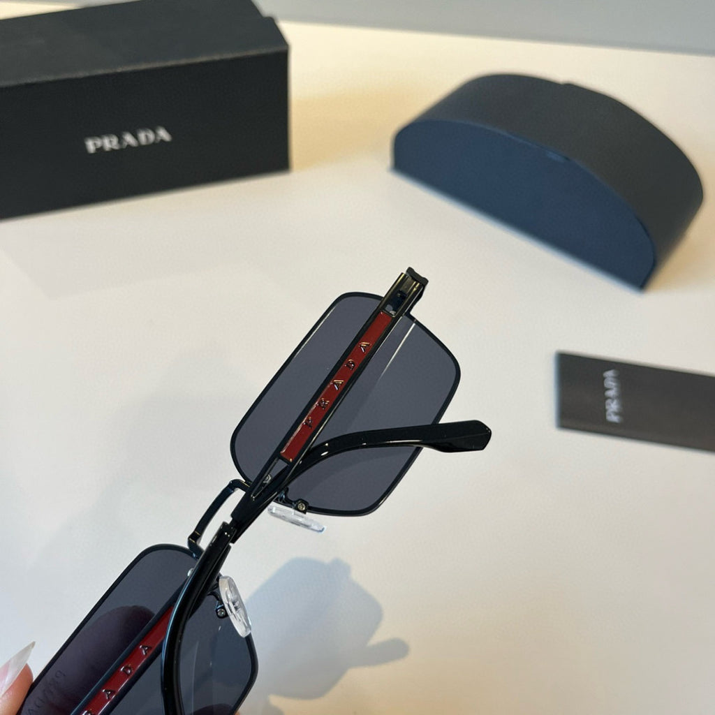 Prada Polarized Fashion Black Lens Sunglasses for Men - 382717 - detail image 7