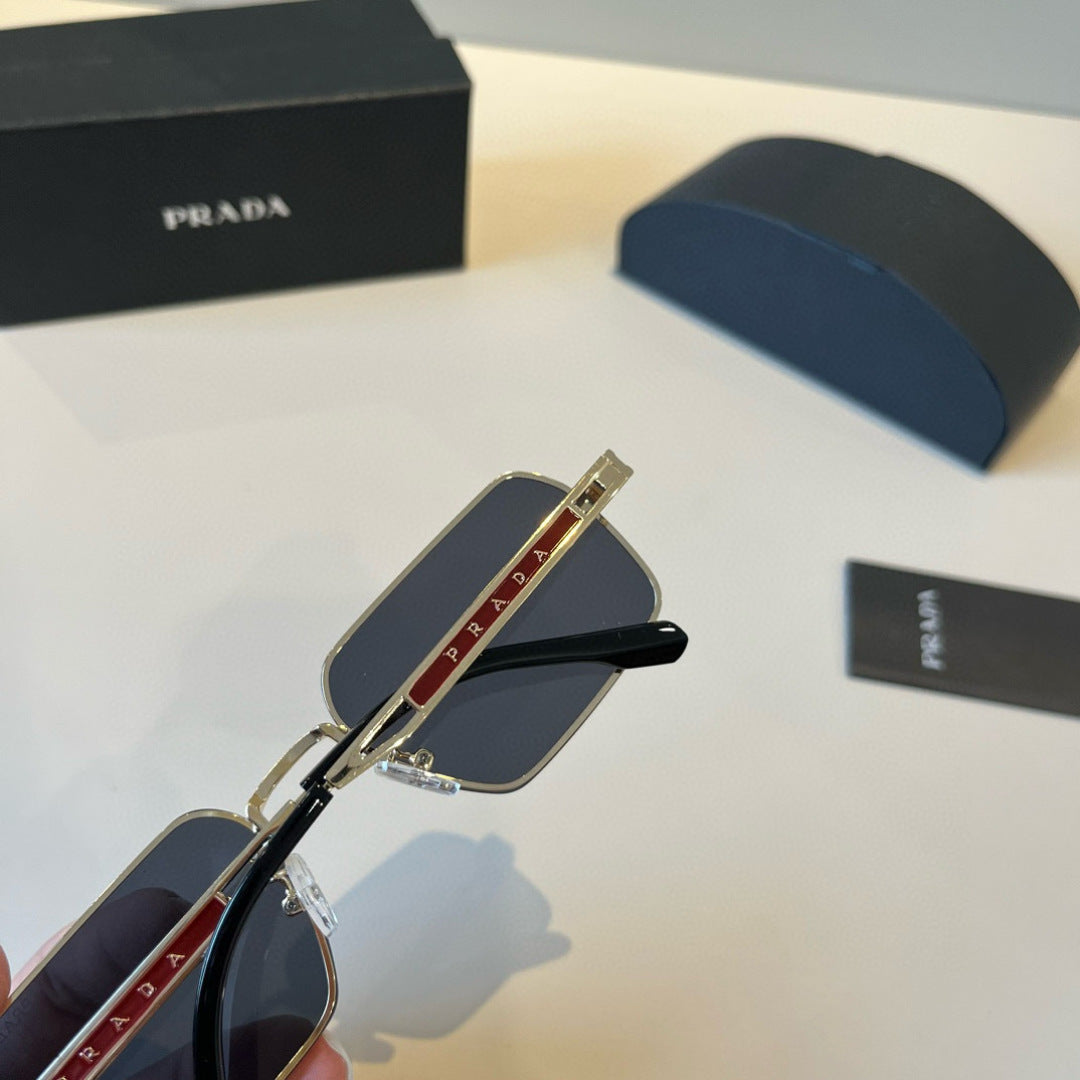 Prada Polarized Fashion Silver Lens Sunglasses for Men - 382718 - detail image 7