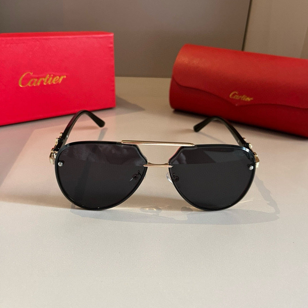 Cartier Metal Fashion Gold Lens Sunglasses for Men & Women - 935084 - detail image 2