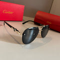 Cartier Metal Fashion Gold Lens Sunglasses for Men & Women - 372177