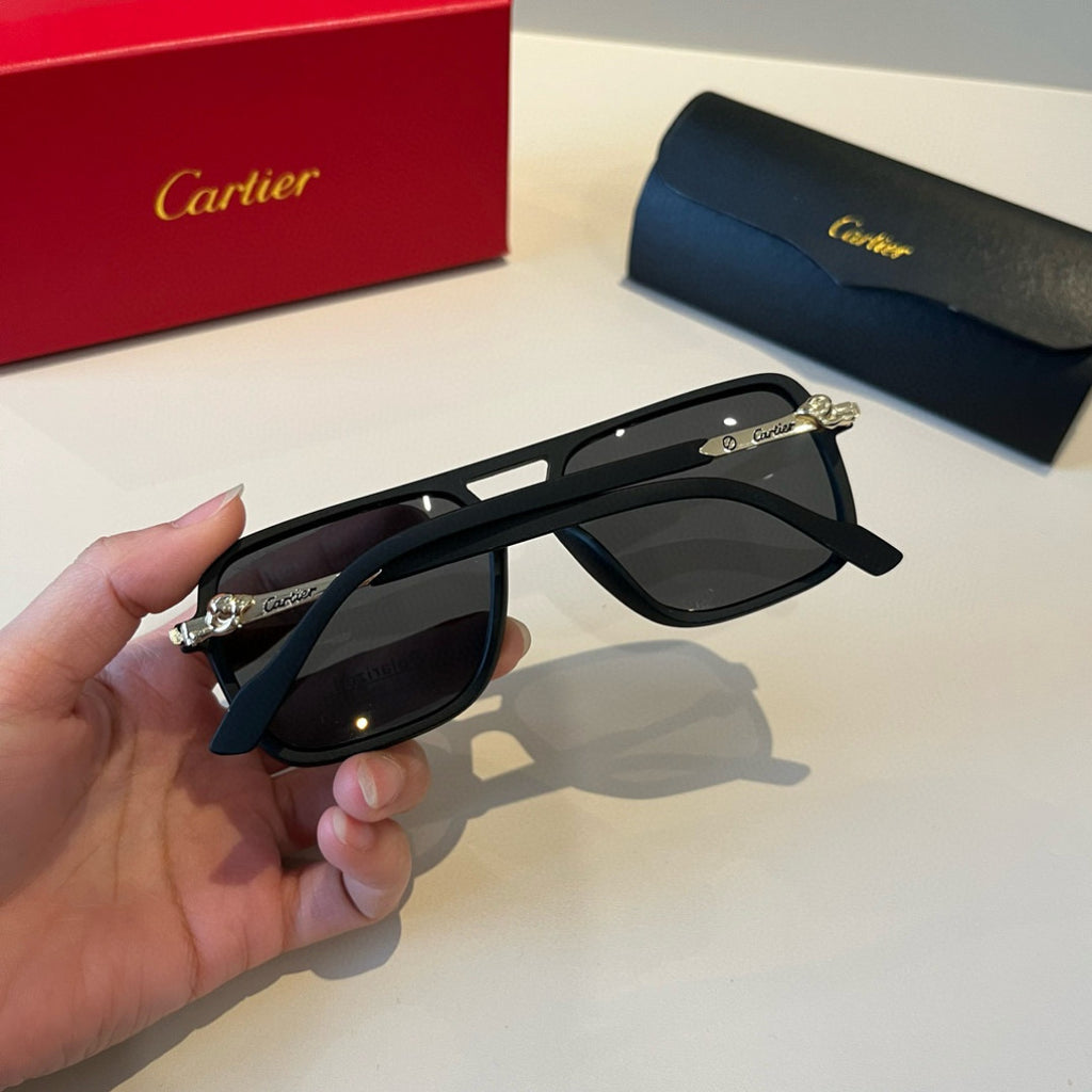 Cartier Fashion Black Lens Sunglasses for Men & Women - 935086 - detail image 9