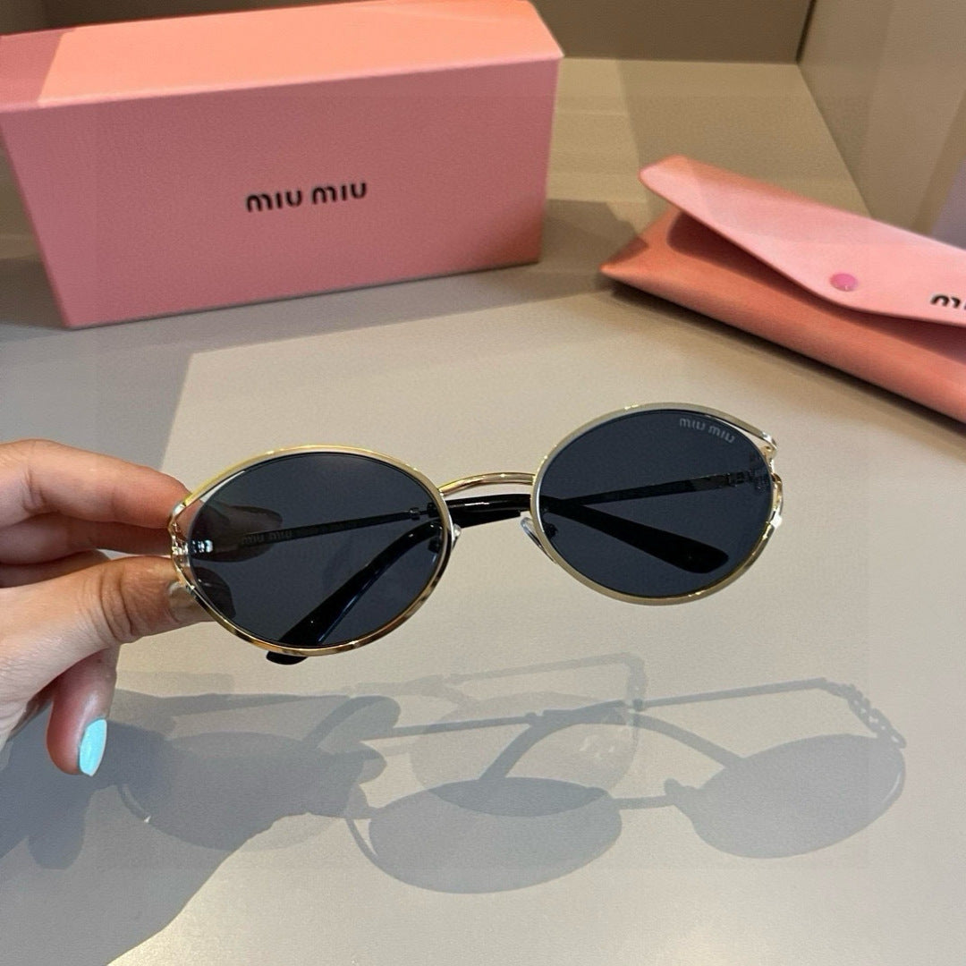Miu Miu Metal Fashion Brown Lens Sunglasses for Men & Women - 372411 - detail image 2