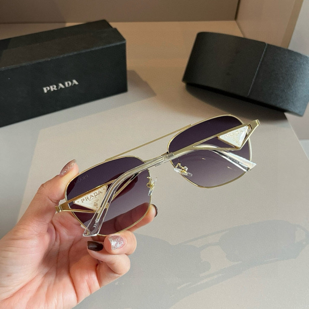 Prada Polarized Fashion Silver Lens Sunglasses for Men - 998132 - detail image 6