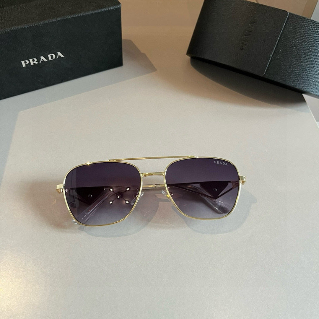 Prada Polarized Fashion Silver Lens Sunglasses for Men - 998132 - detail image 5