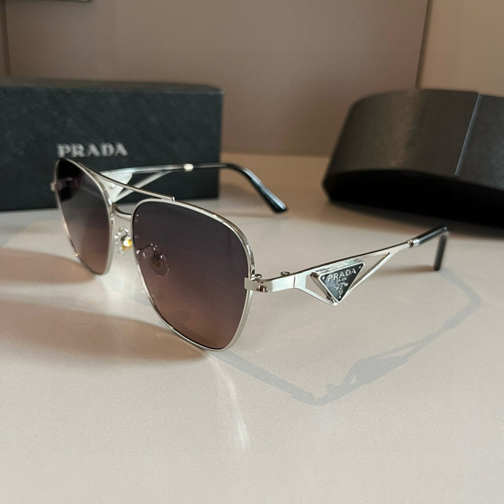 Prada Polarized Fashion Silver Lens Sunglasses for Men - 998133 - detail image 3