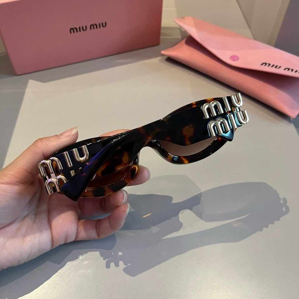 Miu Miu Cat-Eye Brown Lens Sunglasses for Men & Women - 432605 - detail image 4