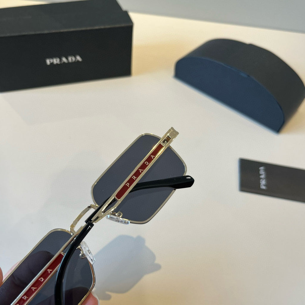 Prada Polarized Fashion Silver Lens Sunglasses for Men - 449414 - detail image 7